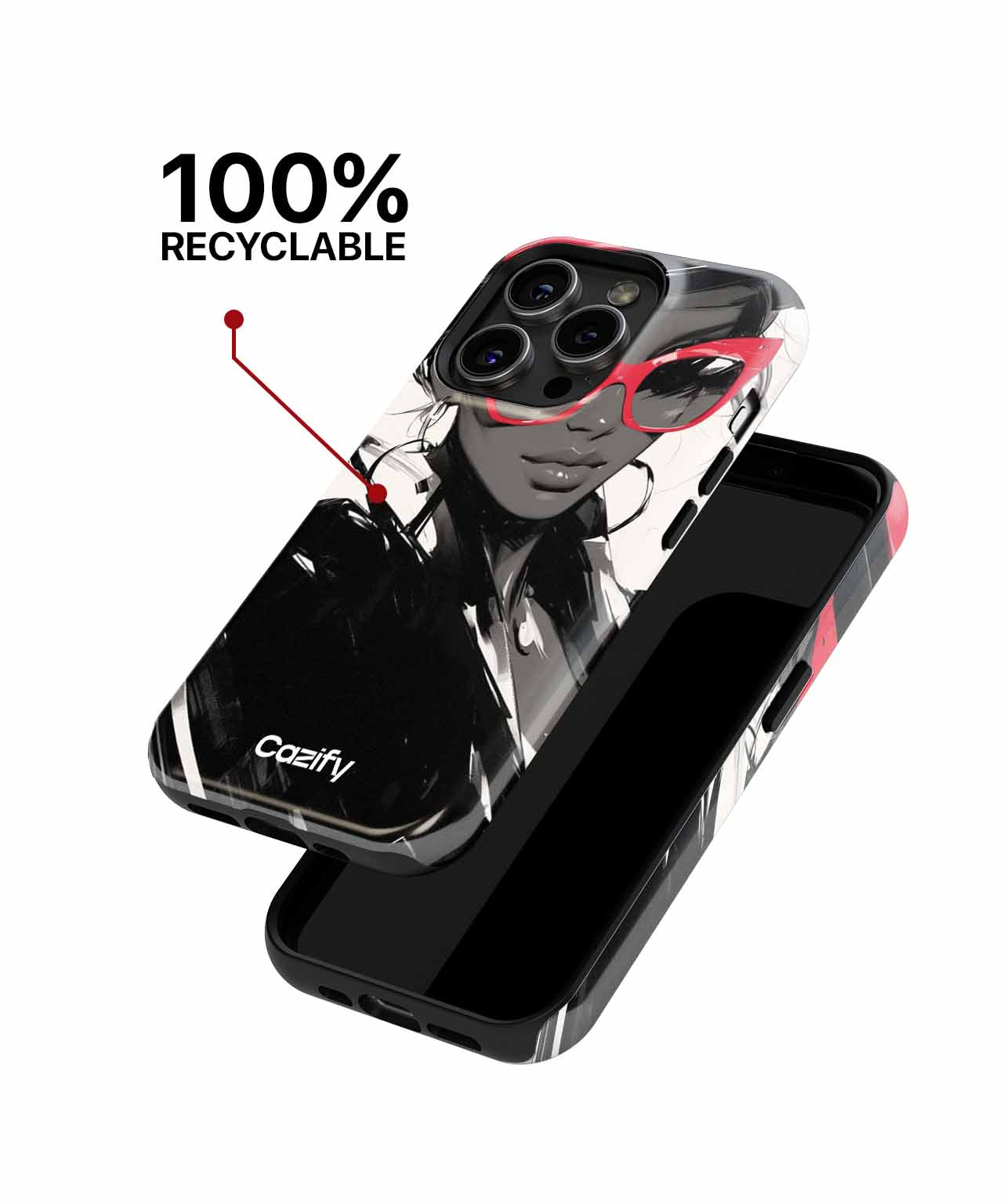Chic Fashionista with Bold Style iPhone case Case Cazify - Delivery Canada