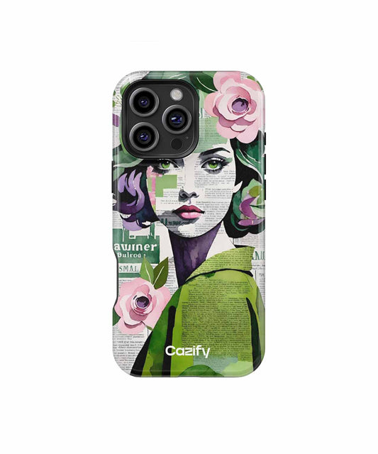 Chic Flower Girl with Vintage Vibes iPhone case Case Cazify - Delivery Canada