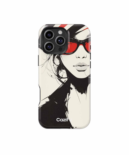 Chic Hat Wearing Sunglasses Diva iPhone case Case Cazify - Delivery Canada