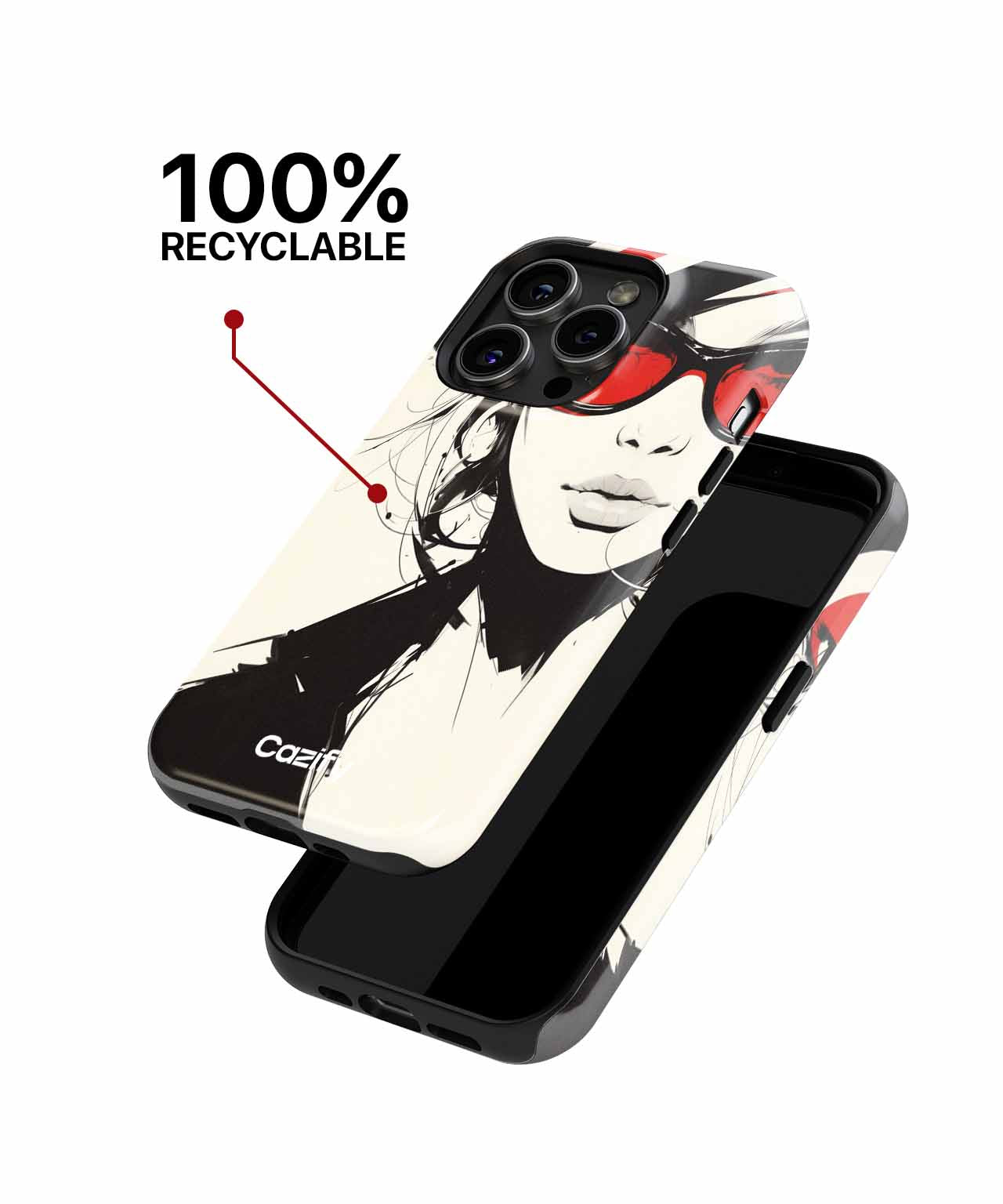 Chic Hat Wearing Sunglasses Diva iPhone case Case Cazify - Delivery Canada