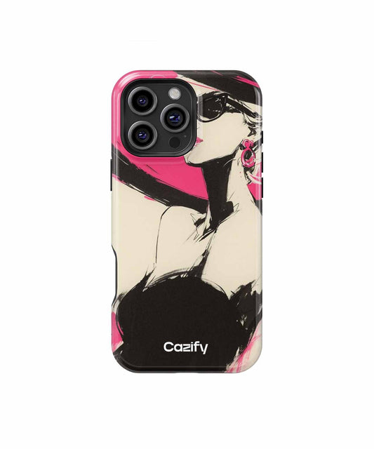 Chic Summer Diva in Oversized Hat iPhone case Case Cazify - Delivery Canada