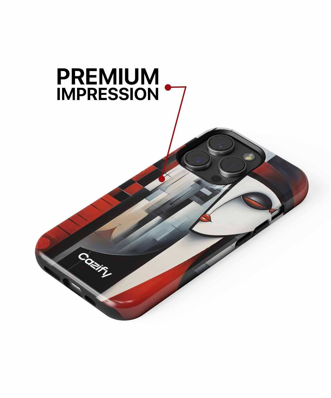Chic Urban Lady in Abstract City iPhone case Case Cazify - Delivery Canada