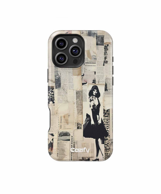 Chic vintage collage with a twist iPhone case Case Cazify - Delivery Canada