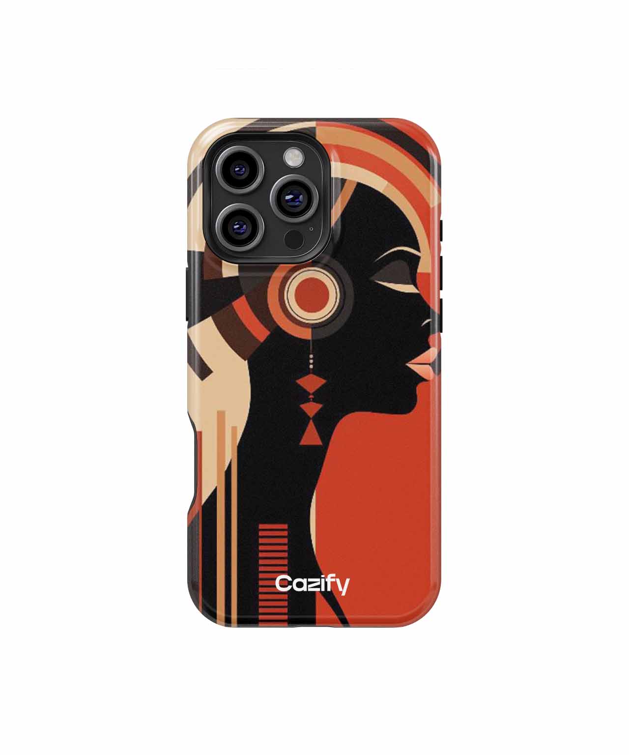 Chic Woman in Vibrant Sound Waves iPhone case Case Cazify - Delivery Canada