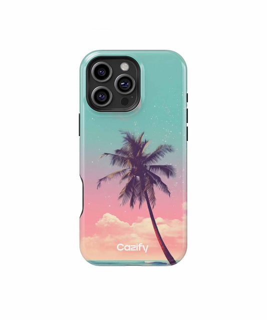 Chill Tropical Vibes Under the Moon iPhone case Case Cazify - Delivery Canada