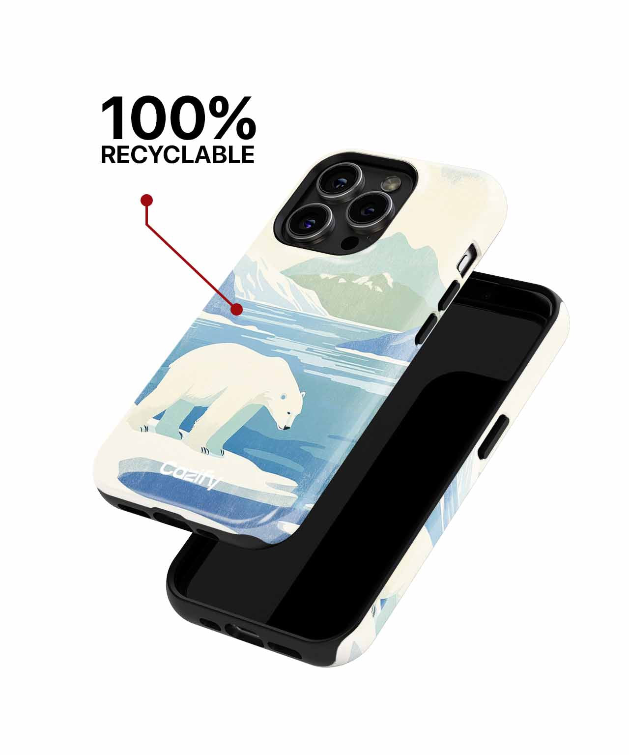 Chillin' with a Polar Bear Vibe iPhone case Case Cazify - Delivery Canada