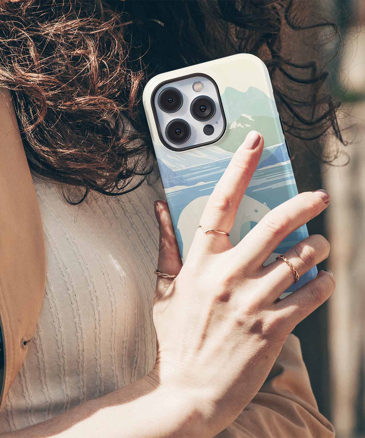 Chillin' with a Polar Bear Vibe iPhone case Case Cazify - Delivery Canada