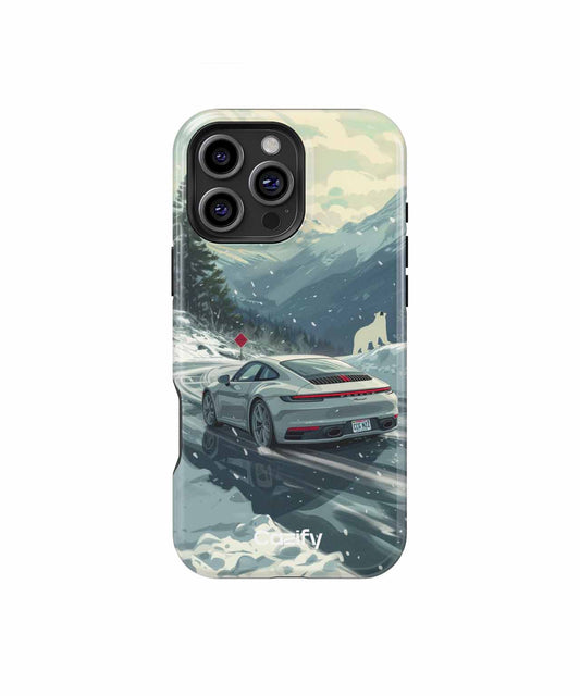 Chilly Mountain Drive with Sporty Style iPhone case Case Cazify - Delivery Canada