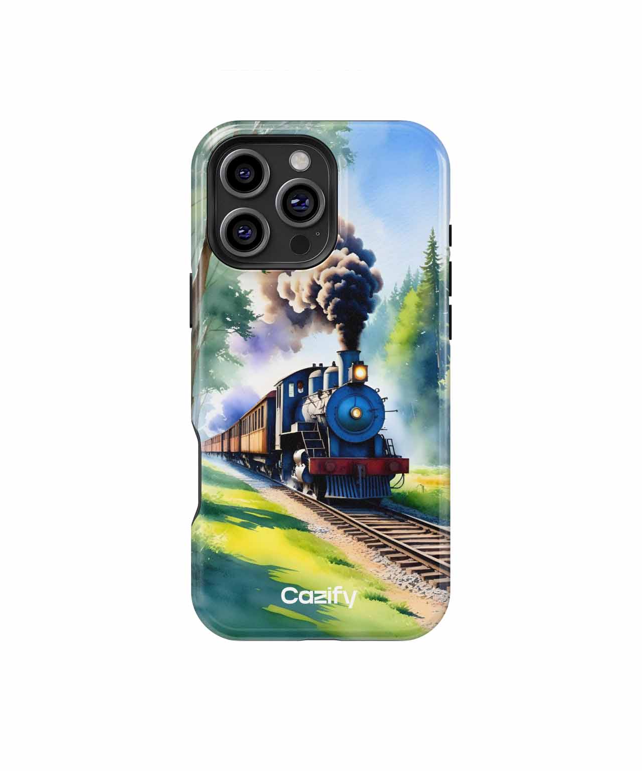 Chugging Through Lush Green Wonderland iPhone case Case Cazify - Delivery Canada