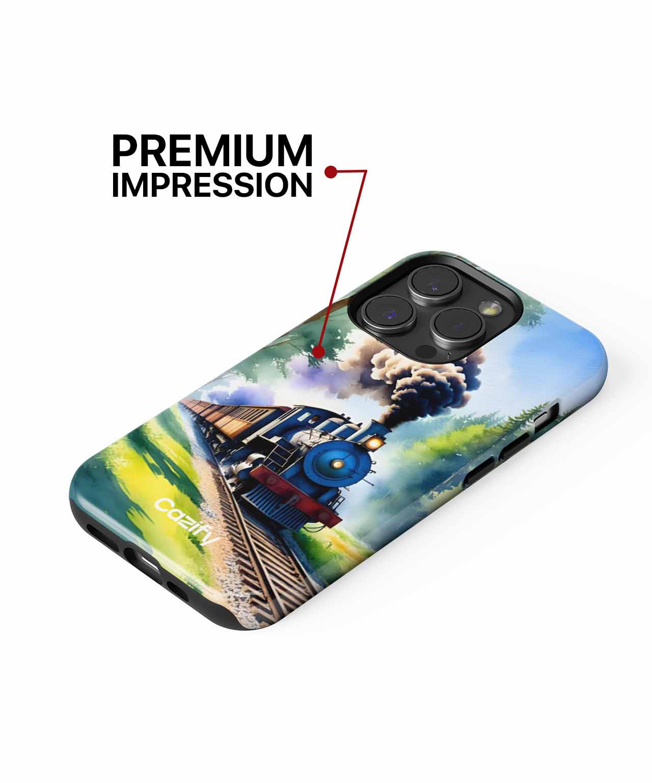 Chugging Through Lush Green Wonderland iPhone case Case Cazify - Delivery Canada