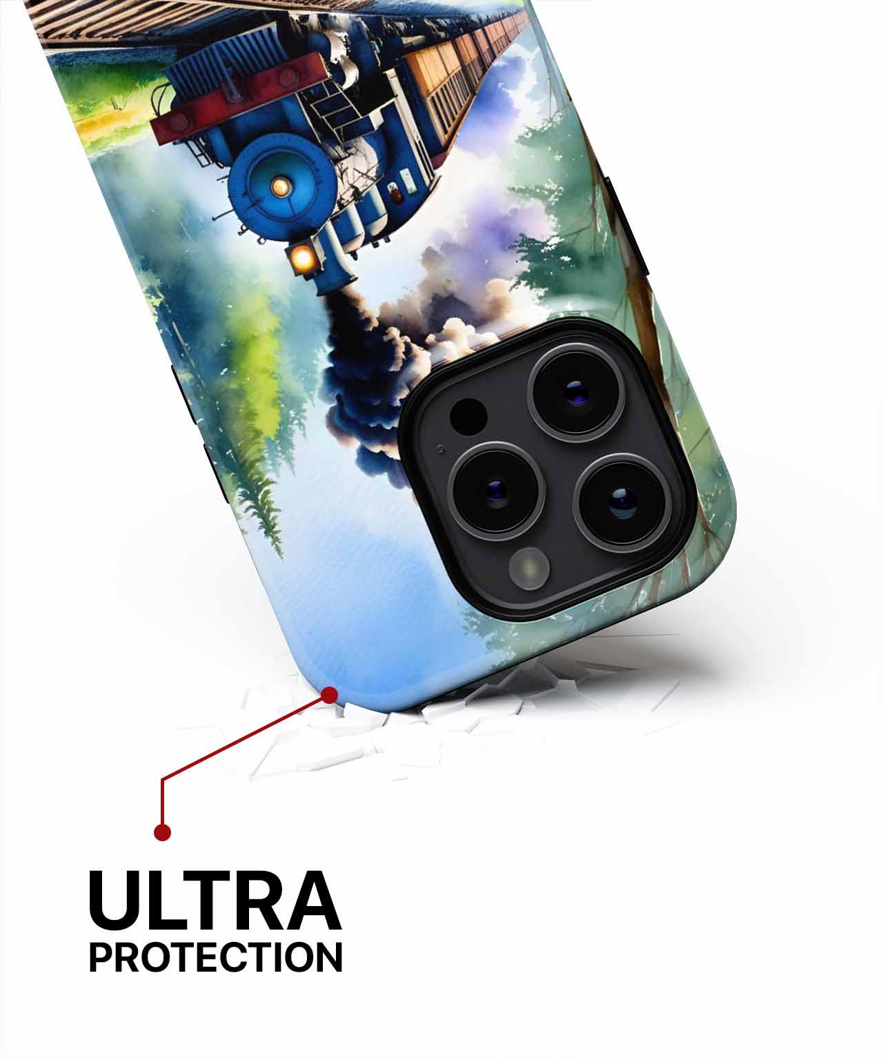 Chugging Through Lush Green Wonderland iPhone case Case Cazify - Delivery Canada