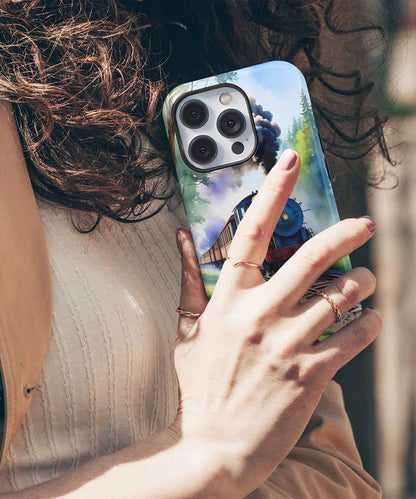 Chugging Through Lush Green Wonderland iPhone case Case Cazify - Delivery Canada