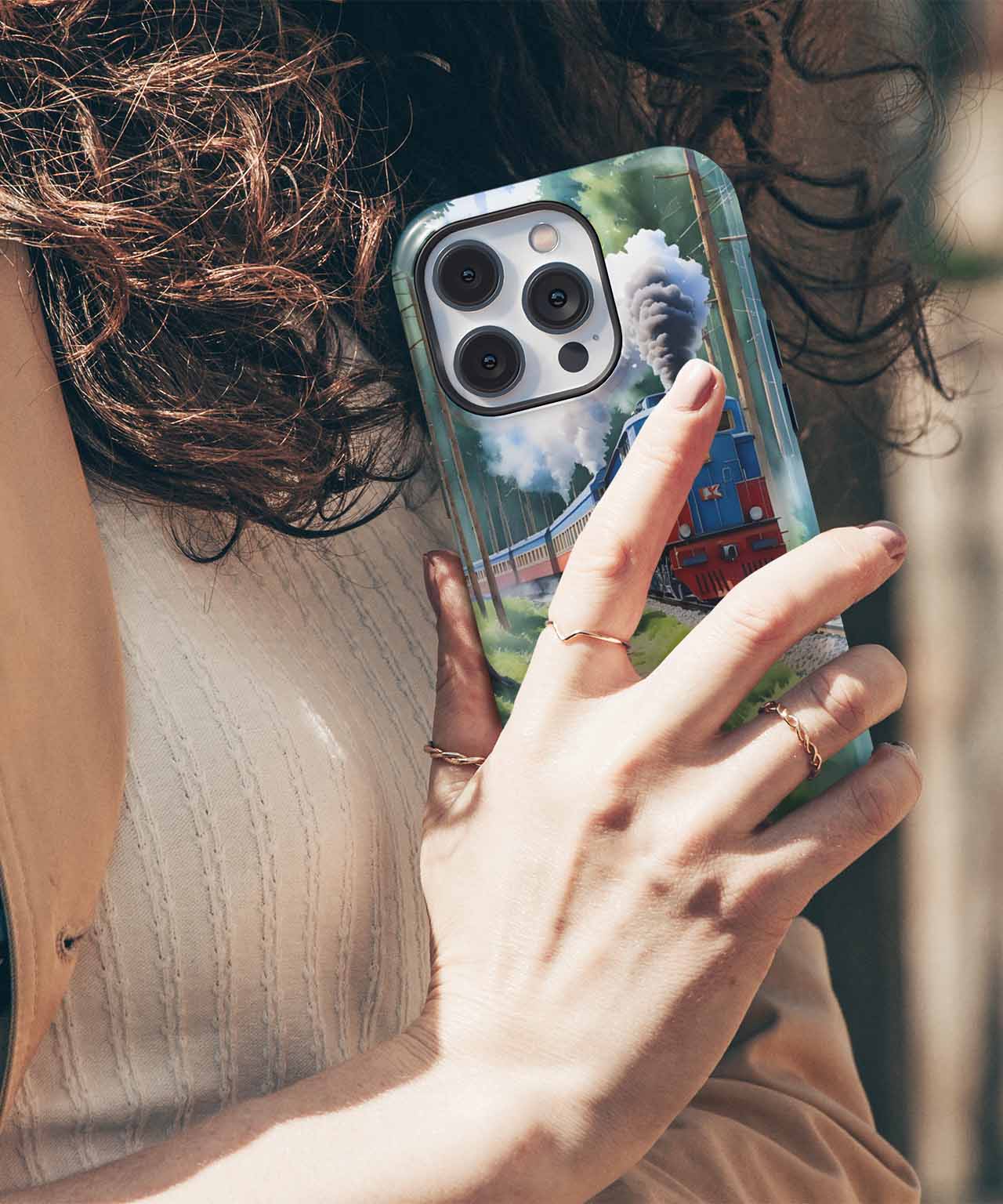 Chugging Through the Forest of Dreams iPhone case Case Cazify - Delivery Canada