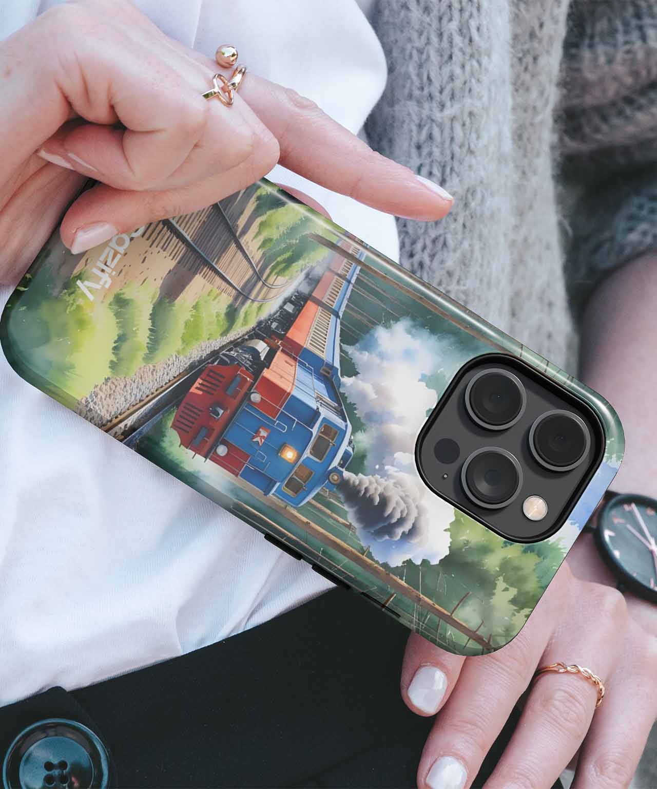Chugging Through the Forest of Dreams iPhone case Case Cazify - Delivery Canada
