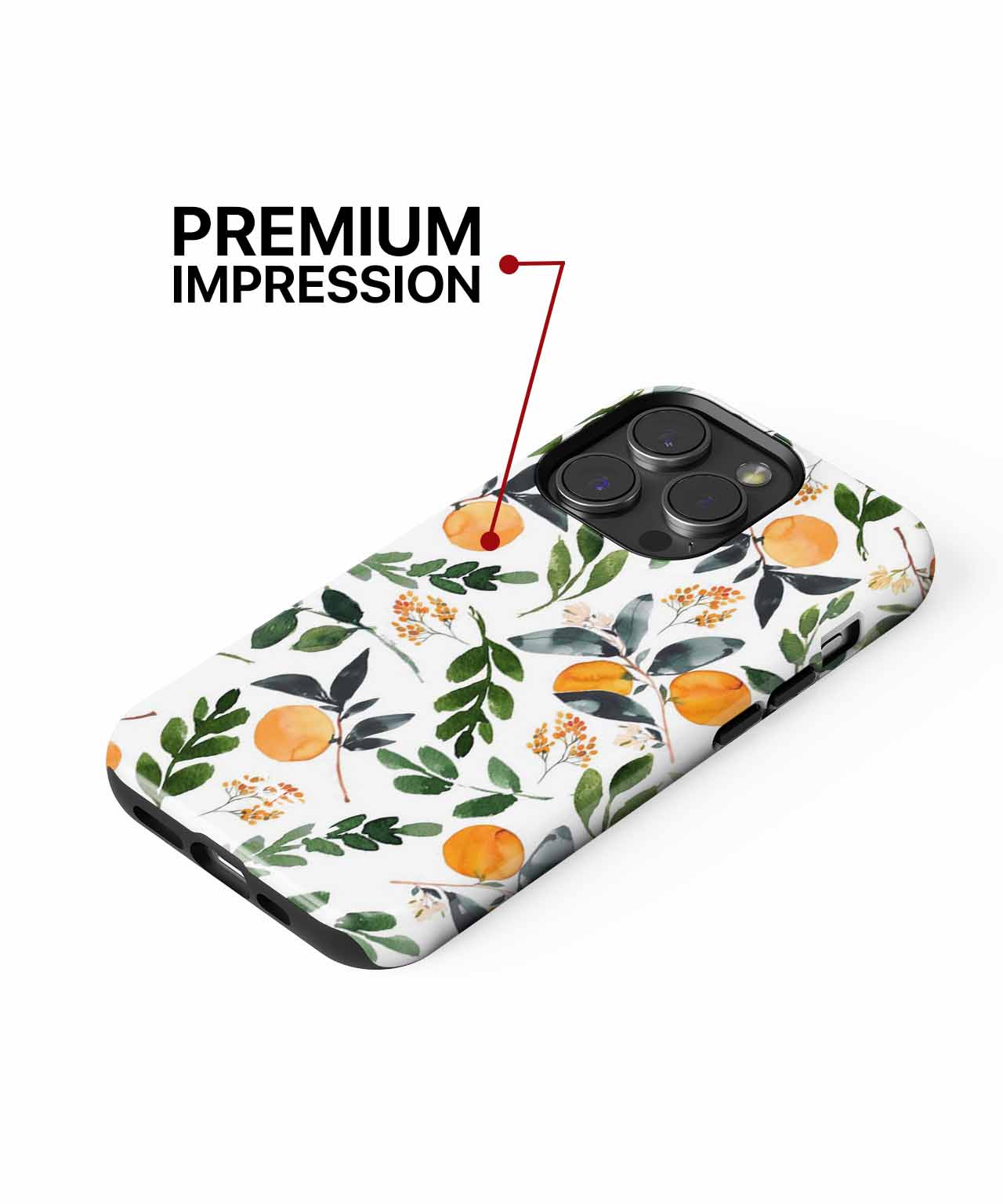 Citrus Delight with Greenery Explosion iPhone case Case Cazify - Delivery Canada