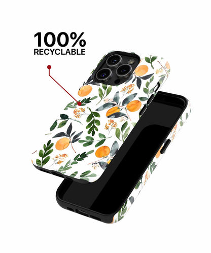 Citrus Delight with Greenery Explosion iPhone case Case Cazify - Delivery Canada