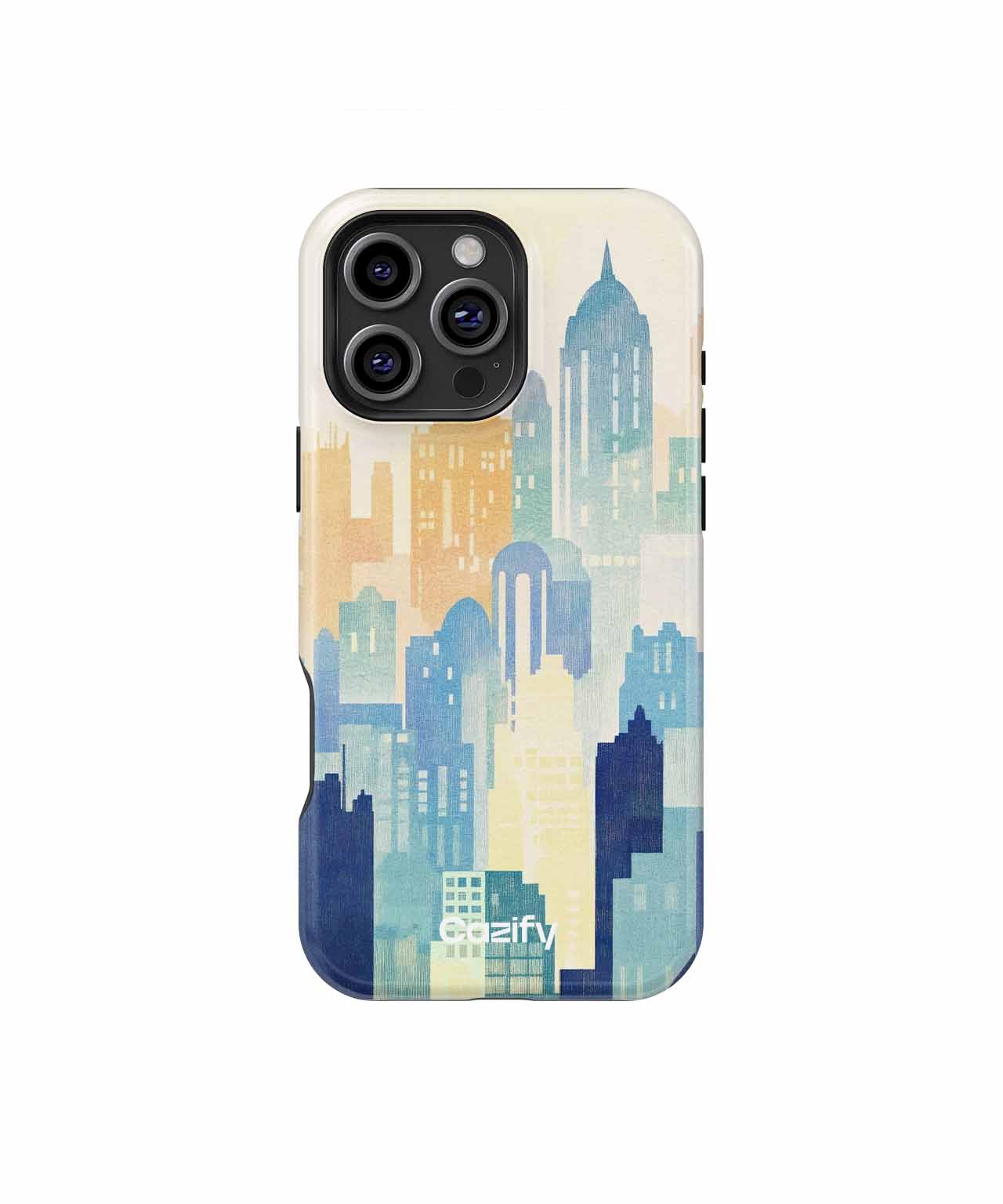 Cityscape Dreaming in Watercolor Hues iPhone case Case Cazify - Delivery Canada