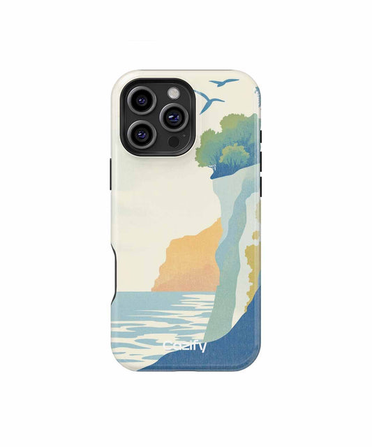 Cliffside Serenity with Dancing Seagulls iPhone case Case Cazify - Delivery Canada