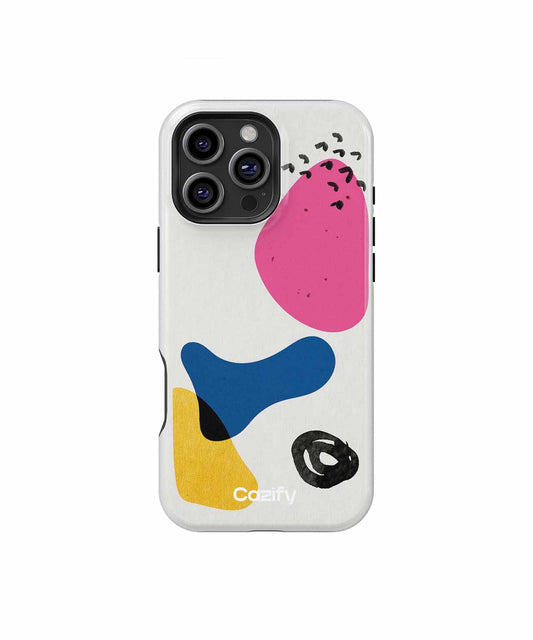 Colorful Abstract Shapes Dancing Joyfully iPhone case Case Cazify - Delivery Canada