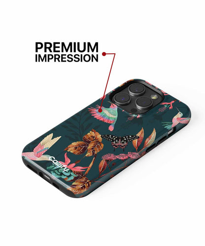 Colorful Birds and Tropical Vibes Fluttering iPhone case Case Cazify - Delivery Canada