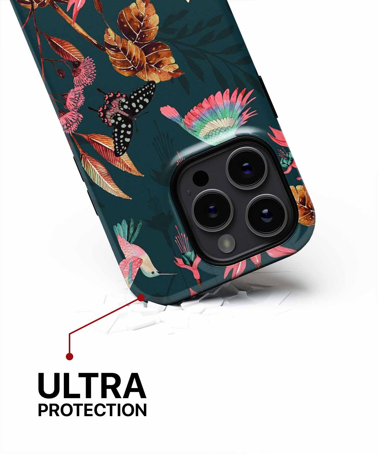 Colorful Birds and Tropical Vibes Fluttering iPhone case Case Cazify - Delivery Canada