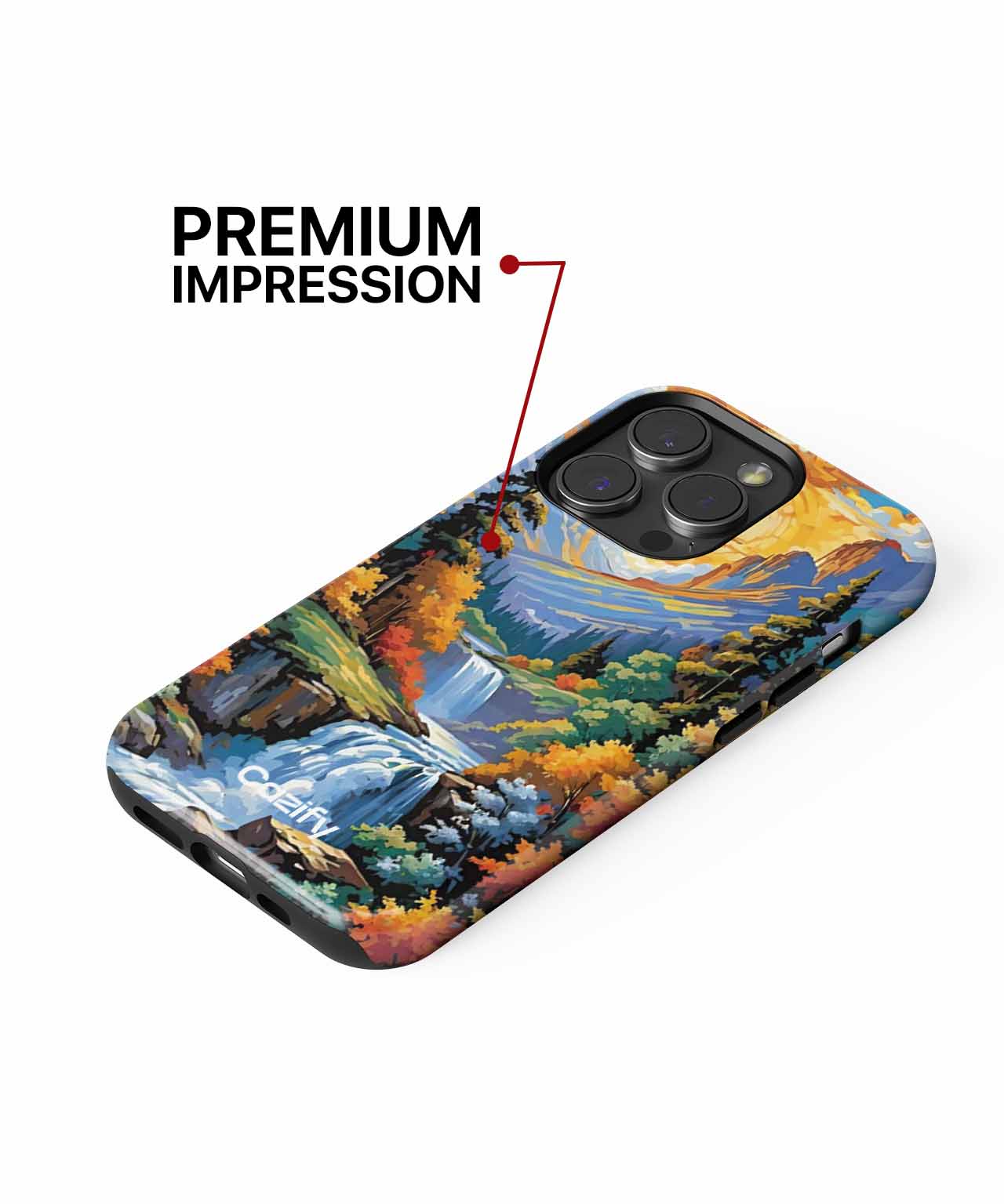 Colorful Cascades with Autumn Glory iPhone case Case Cazify - Delivery Canada