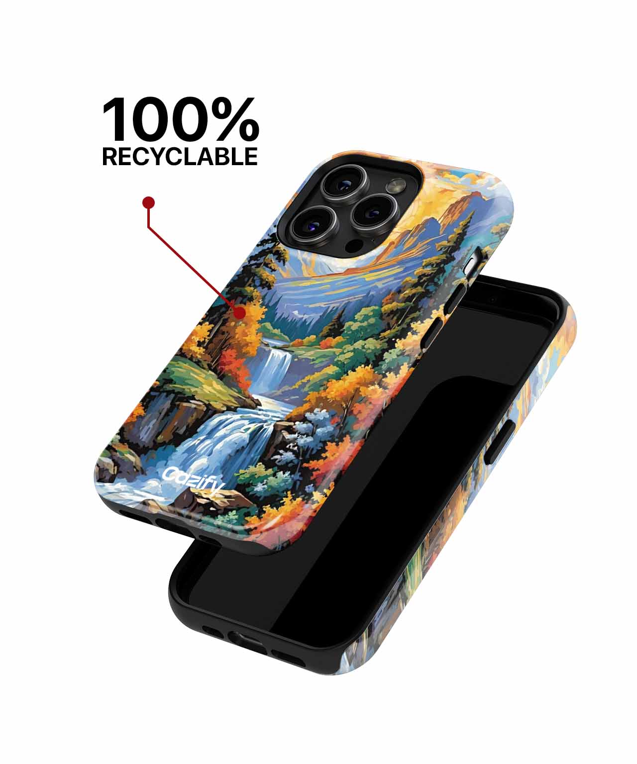 Colorful Cascades with Autumn Glory iPhone case Case Cazify - Delivery Canada