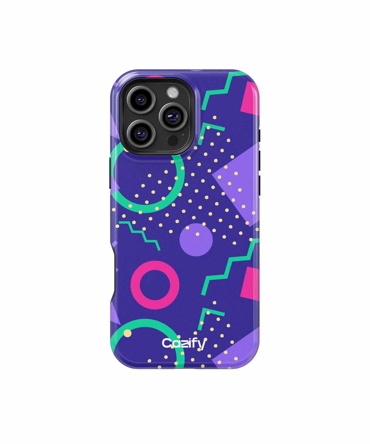 Colorful Chaos of Fun Shapes iPhone case Case Cazify - Delivery Canada