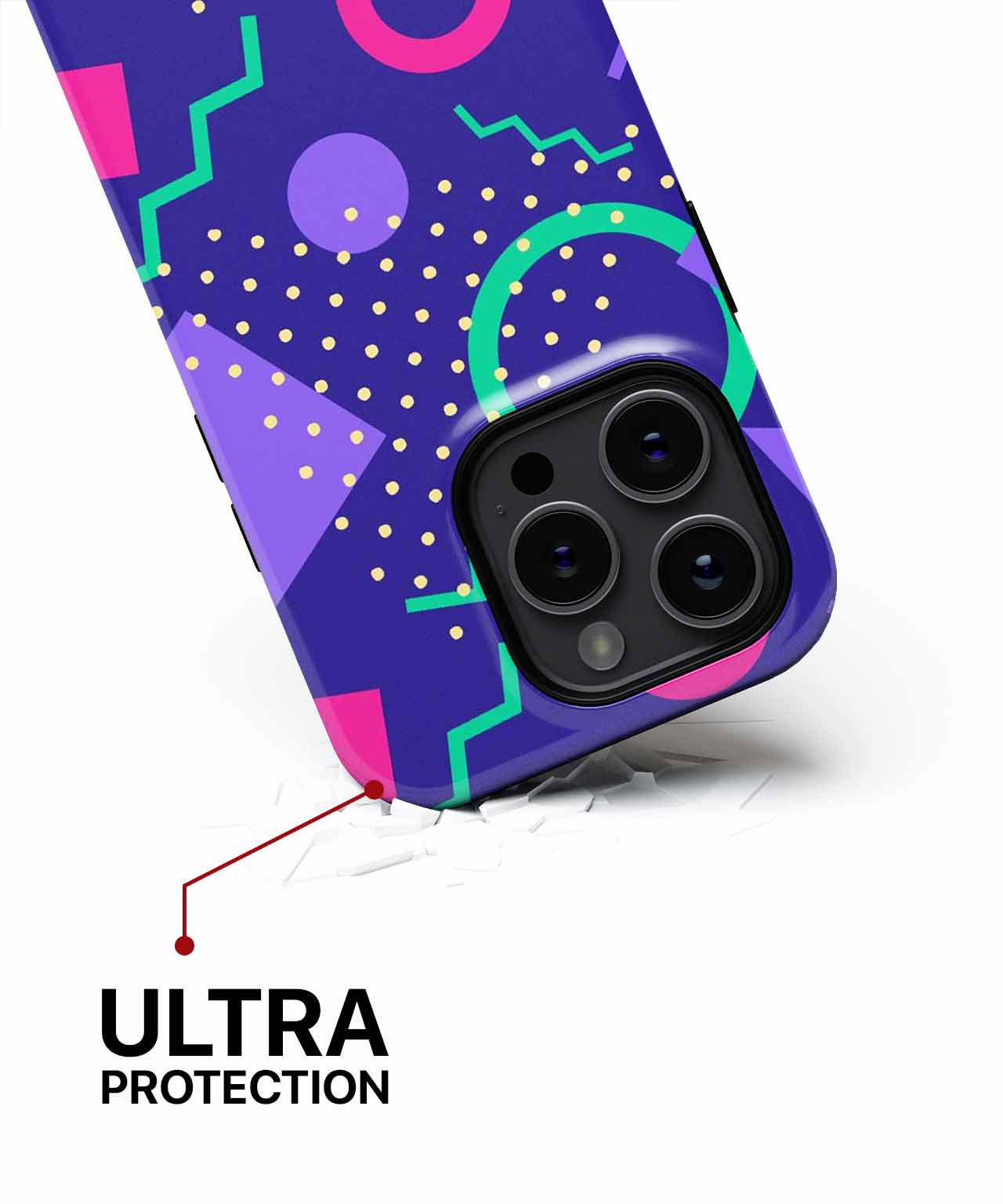 Colorful Chaos of Fun Shapes iPhone case Case Cazify - Delivery Canada