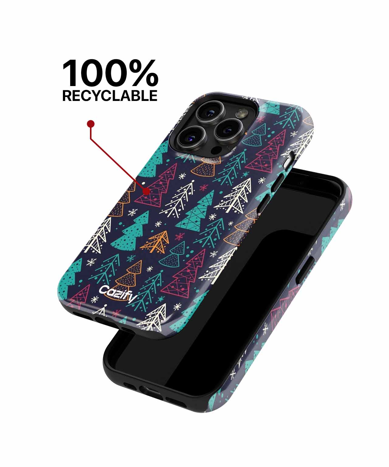 Colorful Christmas Tree Wonderland iPhone case Case Cazify - Delivery Canada