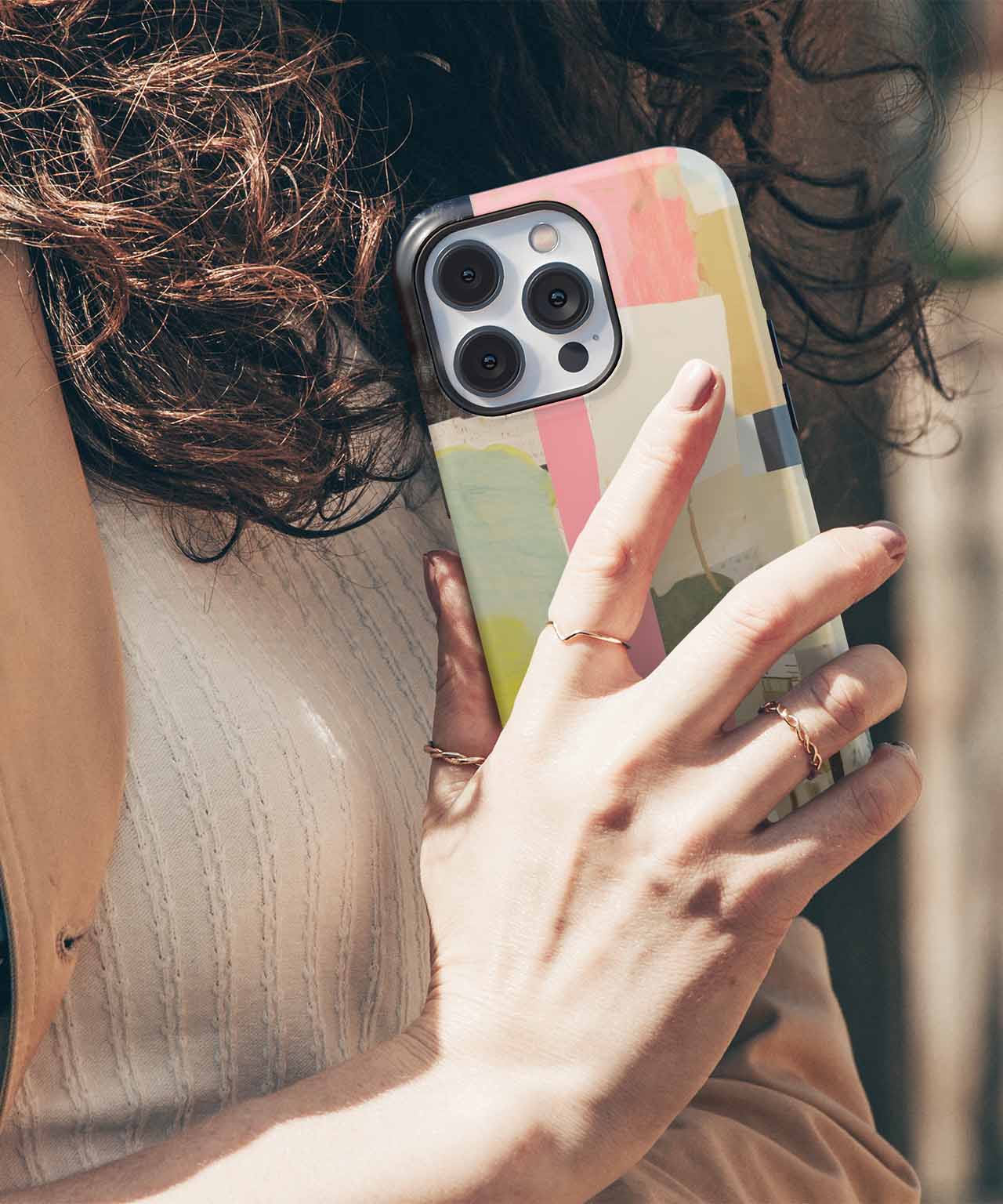 Colorful Creative Chaos of Papers iPhone case Case Cazify - Delivery Canada