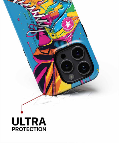 Colorful Drip Splash Shoe Adventure iPhone case Case Cazify - Delivery Canada