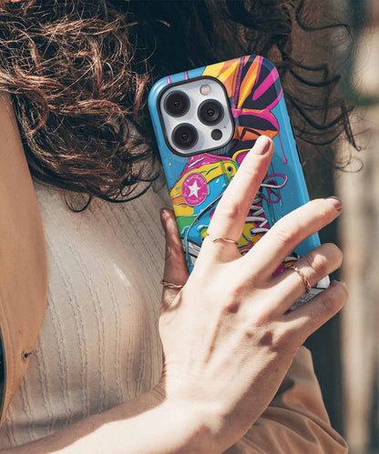 Colorful Drip Splash Shoe Adventure iPhone case Case Cazify - Delivery Canada