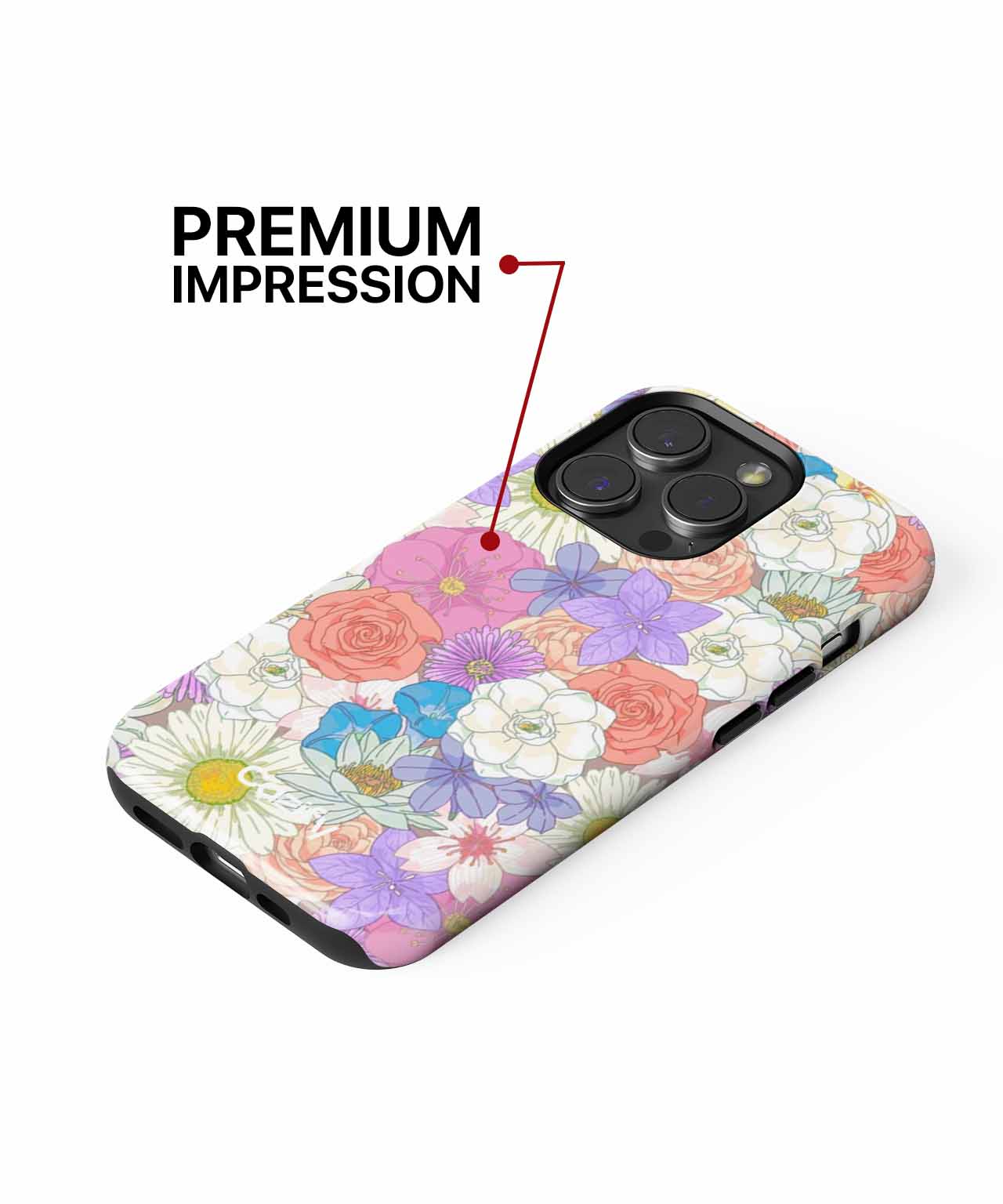 Colorful Floral Fantasy Blooms iPhone case Case Cazify - Delivery Canada
