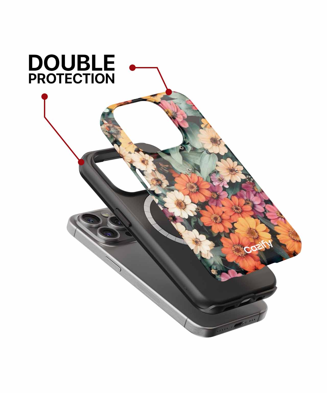 Colorful Floral Fiesta Blooming Joy iPhone case Case Cazify - Delivery Canada