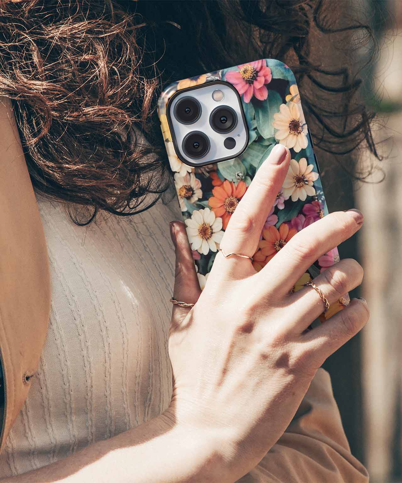 Colorful Floral Fiesta Blooming Joy iPhone case Case Cazify - Delivery Canada