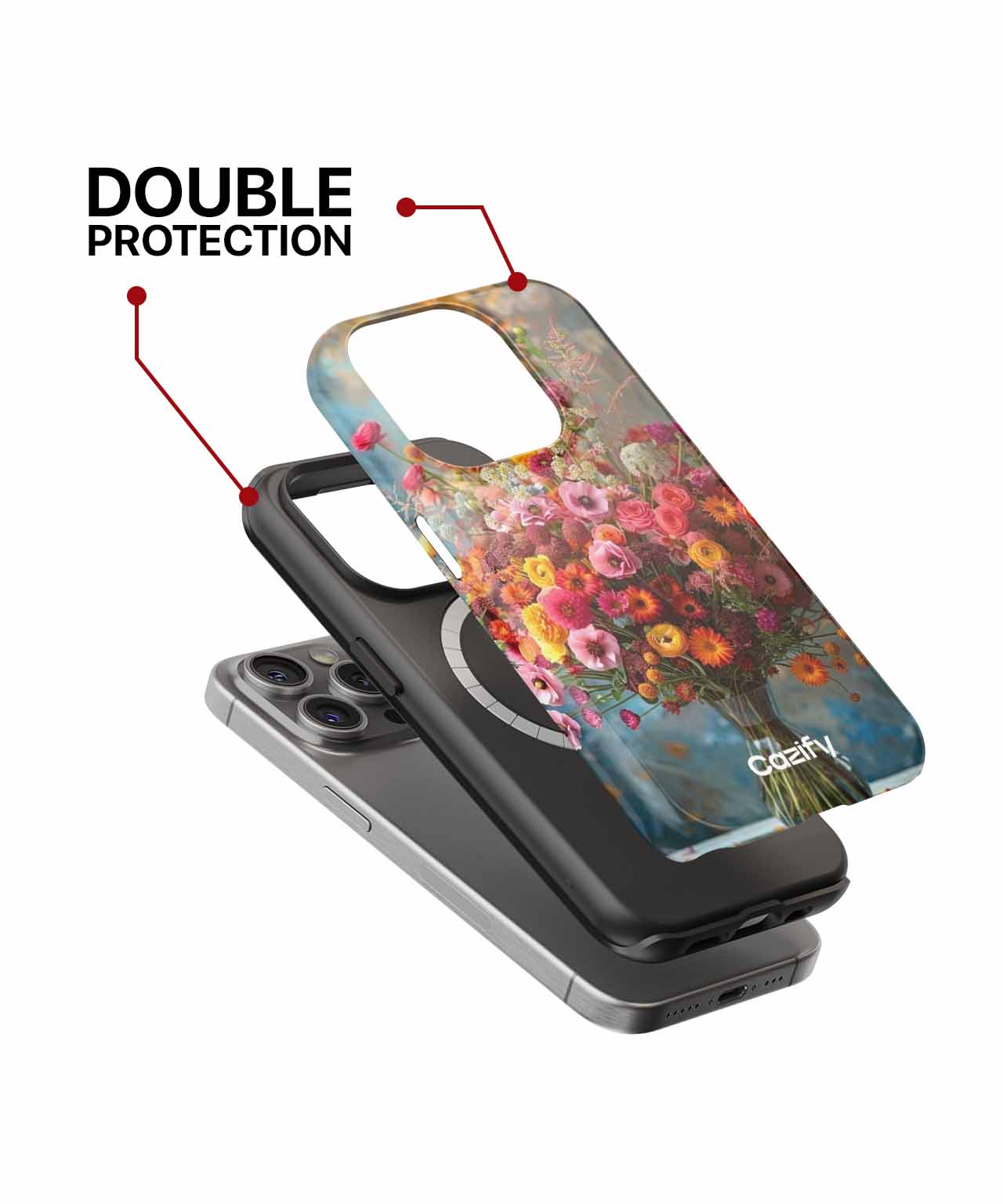 Colorful Flower Explosion in a Vase iPhone case Case Cazify - Delivery Canada