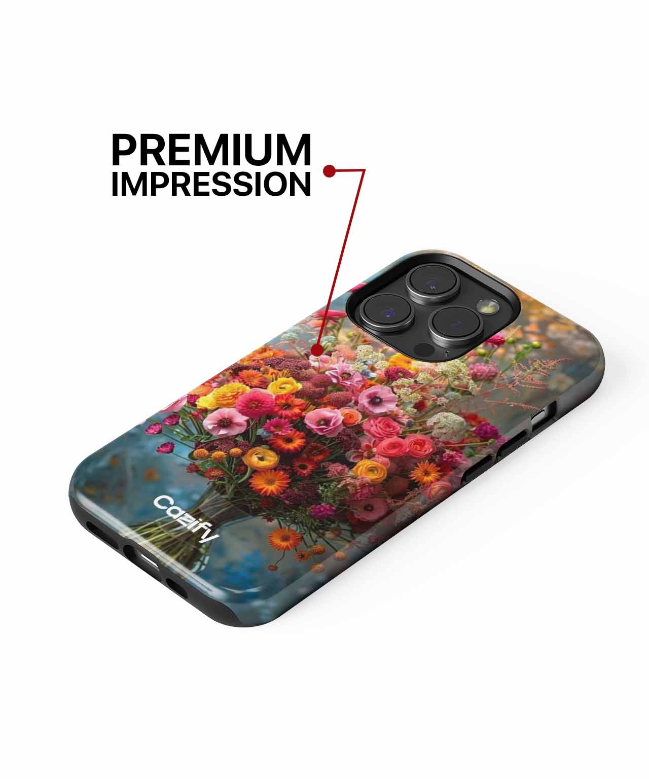 Colorful Flower Explosion in a Vase iPhone case Case Cazify - Delivery Canada