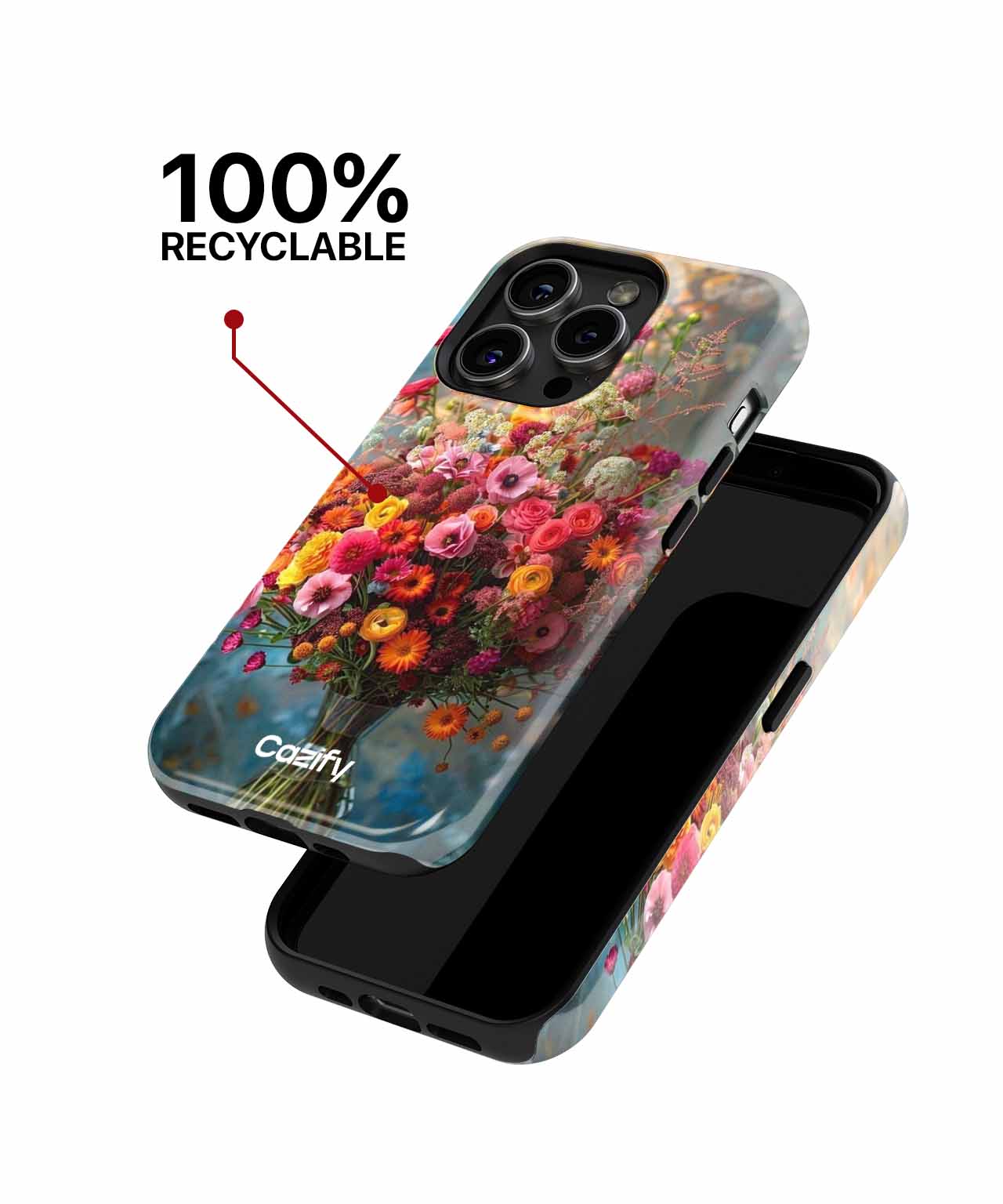 Colorful Flower Explosion in a Vase iPhone case Case Cazify - Delivery Canada