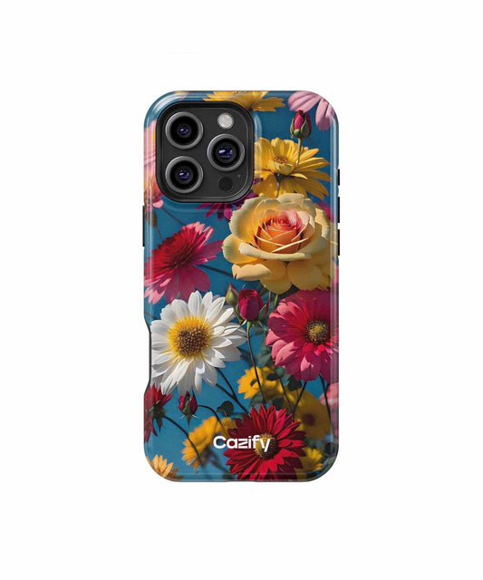 Colorful Flower Party in Full Bloom iPhone case Case Cazify - Delivery Canada
