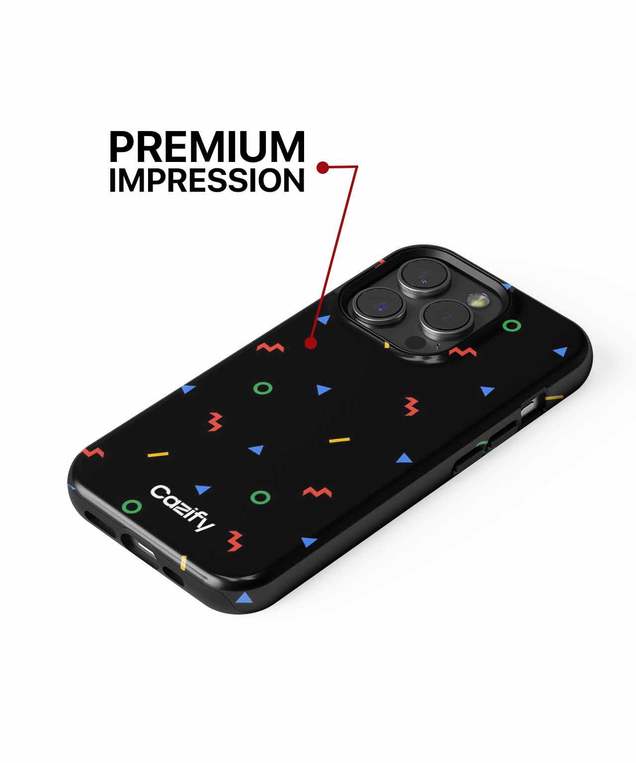 Colorful Fun Shapes Party Vibes iPhone case Case Cazify - Delivery Canada