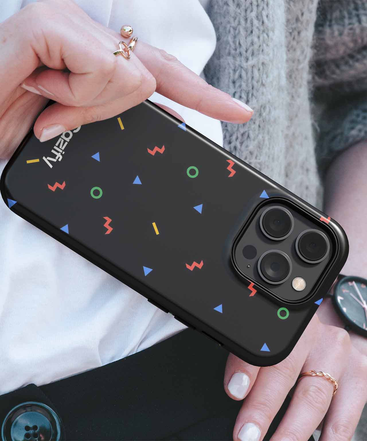 Colorful Fun Shapes Party Vibes iPhone case Case Cazify - Delivery Canada