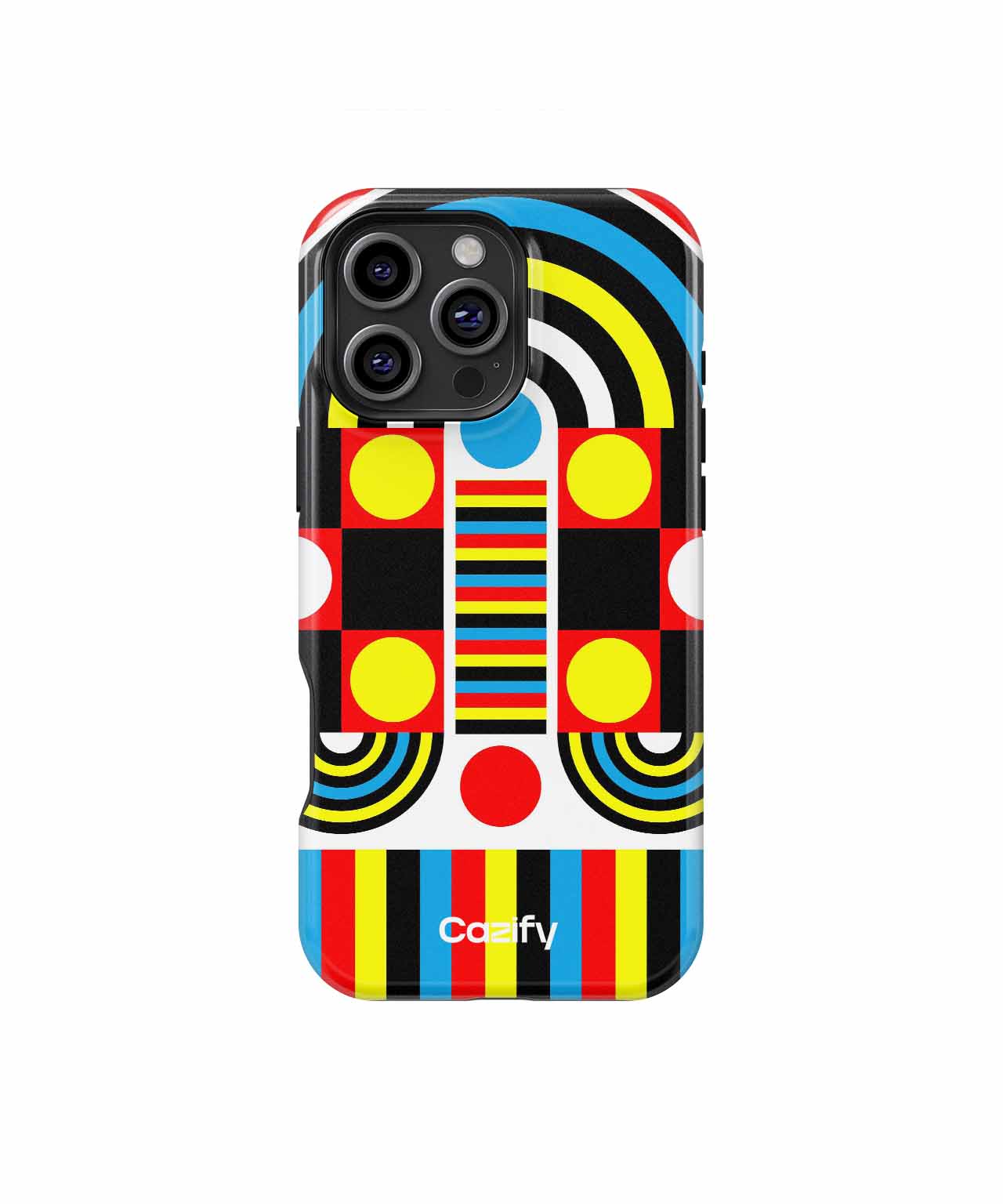 Colorful Funhouse of Shapes and Lines iPhone case Case Cazify - Delivery Canada