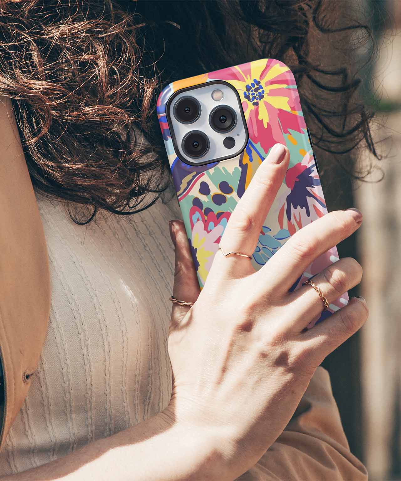 Colorful Garden Party Delight iPhone case Case Cazify - Delivery Canada
