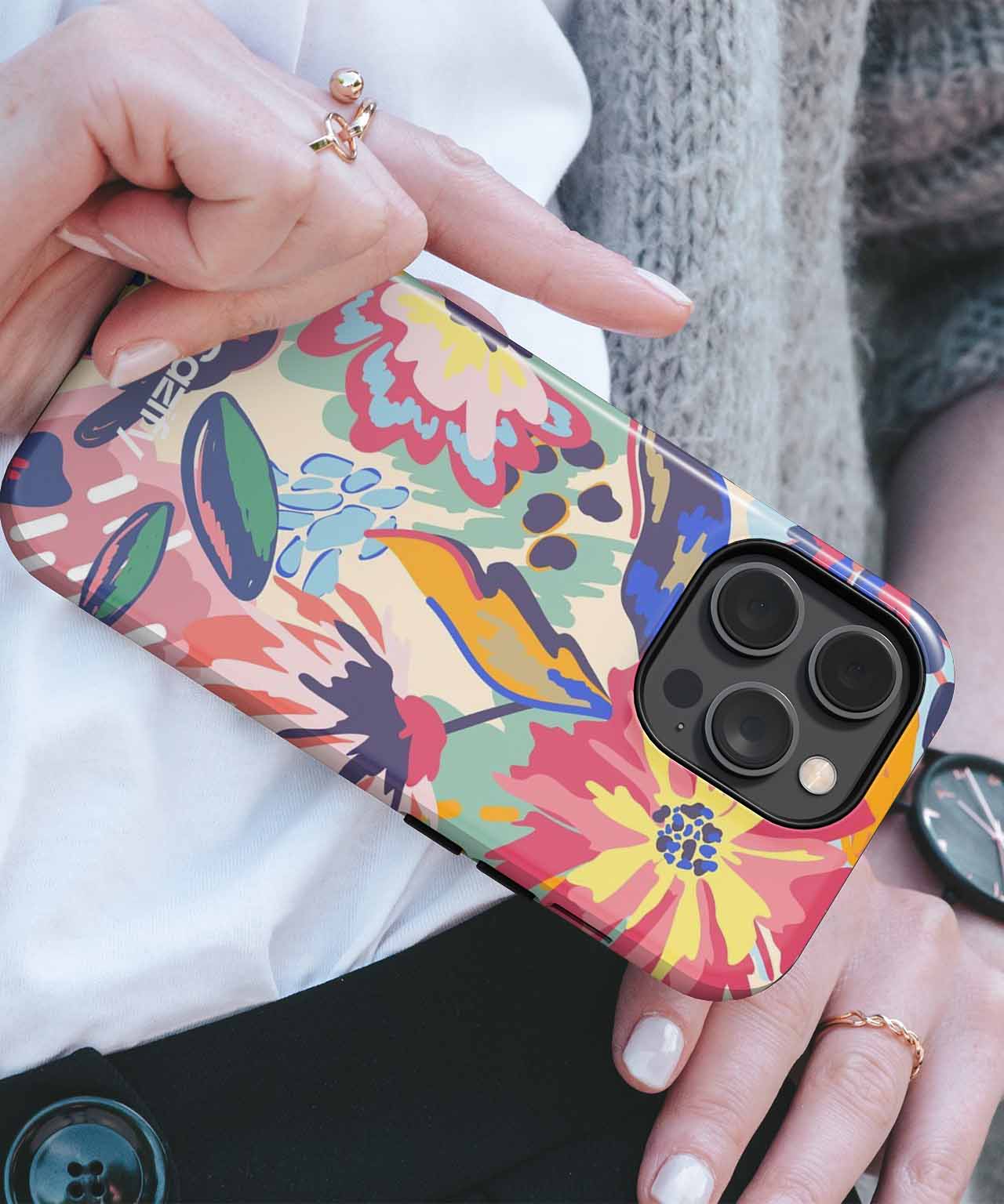 Colorful Garden Party Delight iPhone case Case Cazify - Delivery Canada