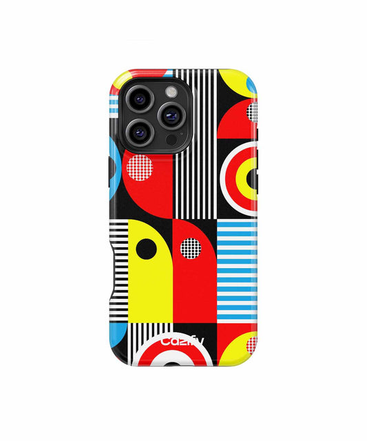 Colorful Geometric Fun Fest iPhone case Case Cazify - Delivery Canada
