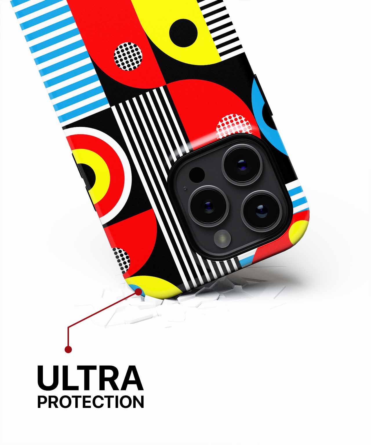 Colorful Geometric Fun Fest iPhone case Case Cazify - Delivery Canada