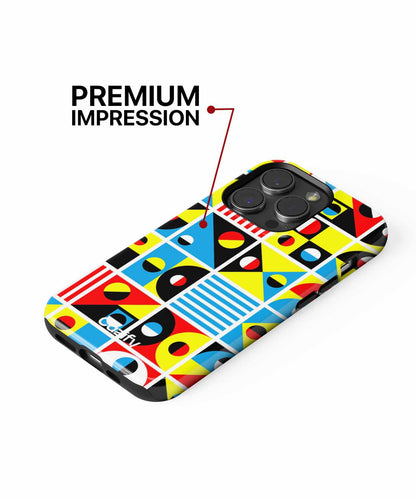 Colorful Geometric Fun House Patterns iPhone case Case Cazify - Delivery Canada