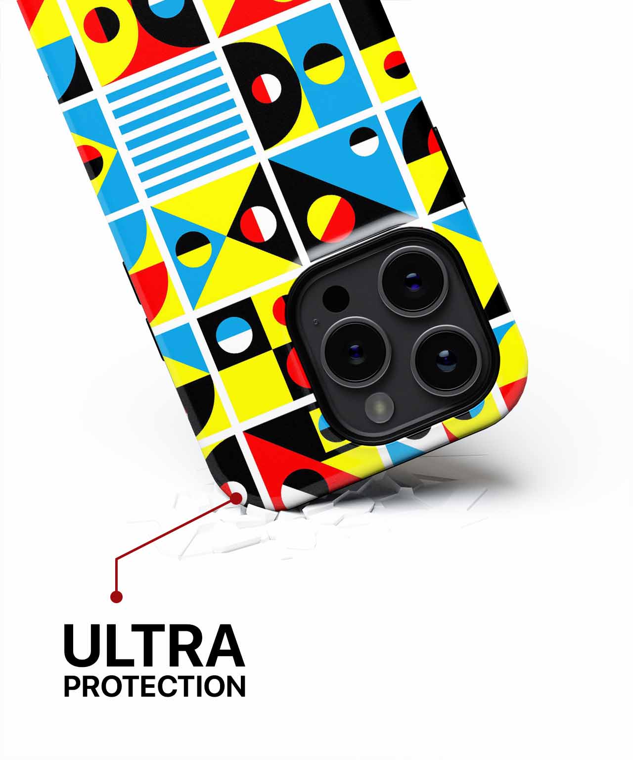Colorful Geometric Fun House Patterns iPhone case Case Cazify - Delivery Canada