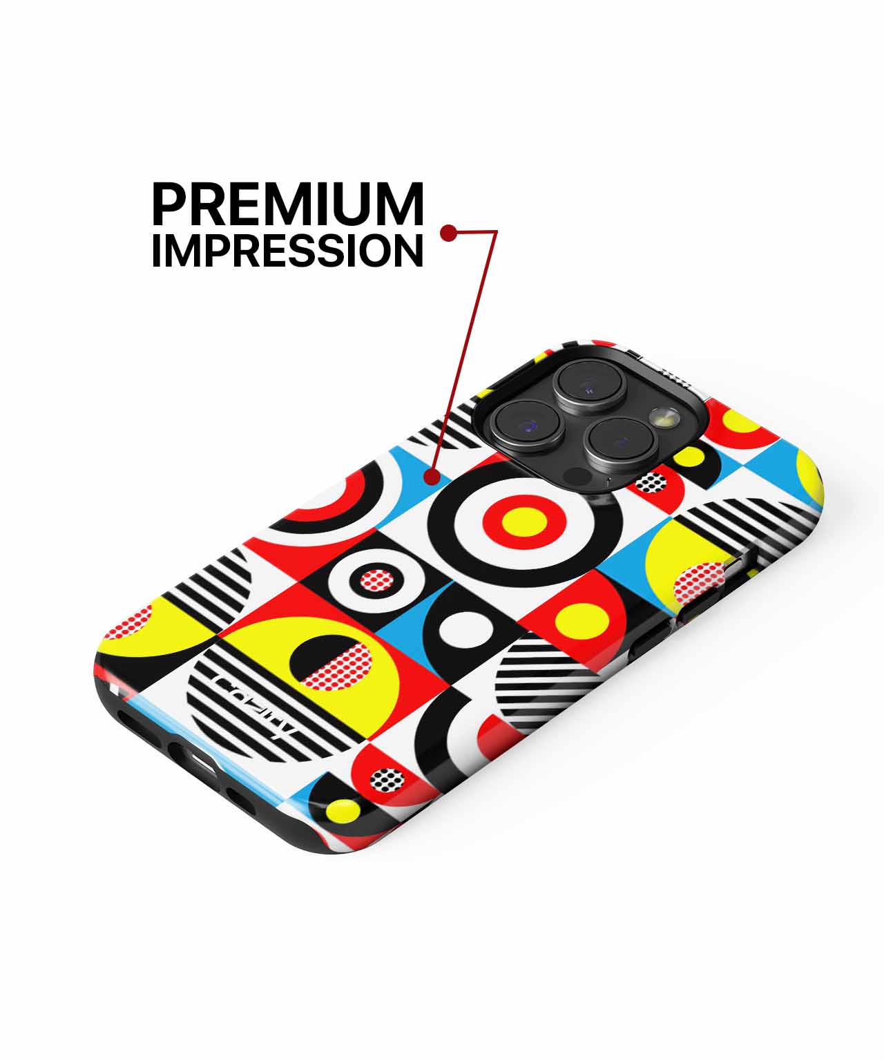 Colorful Geometric Funfest for Everyone iPhone case Case Cazify - Delivery Canada